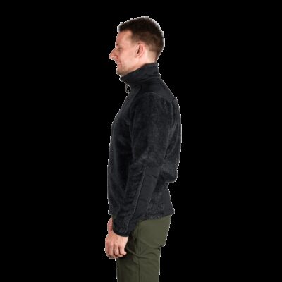 Pánsky sherpa flísový sveter so spevnenými částmi MIKOLAJ 18