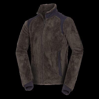 Pánsky sherpa flísový sveter so spevnenými částmi MIKOLAJ 20