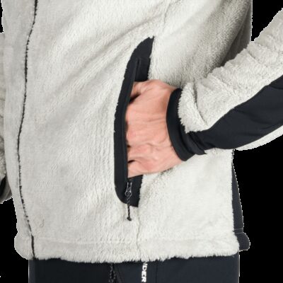 Pánsky sherpa flísový sveter so spevnenými částmi MIKOLAJ 31