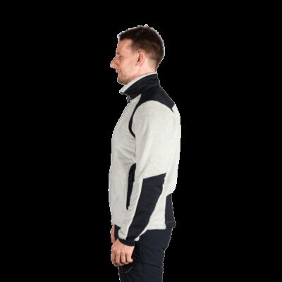 Pánsky sherpa flísový sveter so spevnenými částmi MIKOLAJ 32