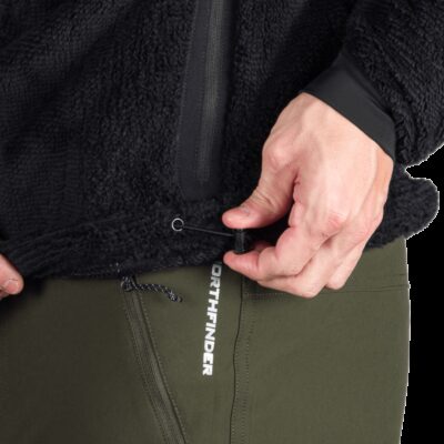 Pánsky sherpa flísový sveter so spevnenými částmi MIKOLAJ 5