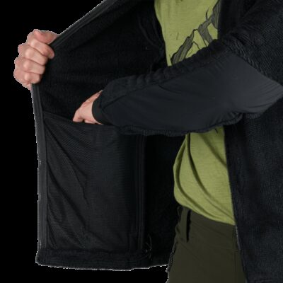 Pánsky sherpa flísový sveter so spevnenými částmi MIKOLAJ 6