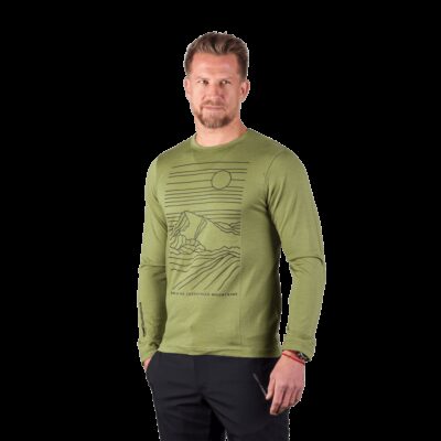 Pánske dlhorukávové merino tričko ERNO 9