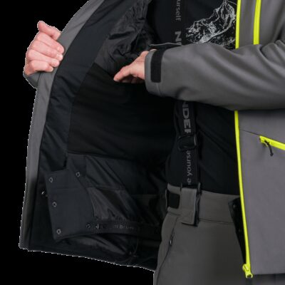 Pánska lyžiarska softshellová zateplená bunda ALPHONSE – Obrázok 68