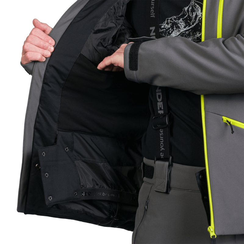 Pánska lyžiarska softshellová zateplená bunda ALPHONSE – Obrázok 68