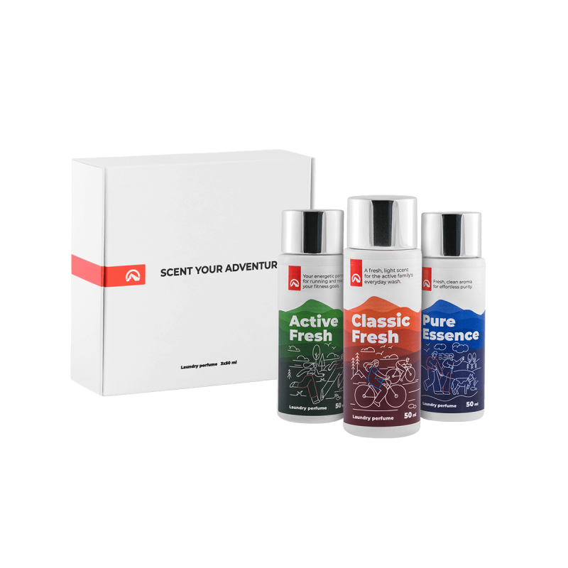 Darčekový set 3 parfumov na pranie 50 ml: ACTIVE FRESH + CLASSIC FRESH + PURE ESSENCE