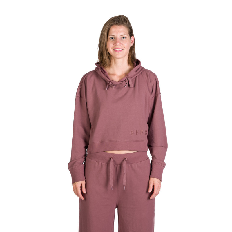 Dámska skrátená mestská oversize mikina s kapucňou PATTI – Obrázok 12