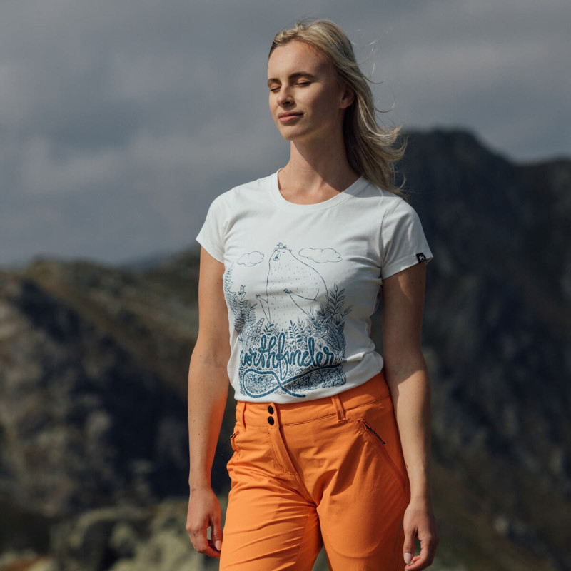 Dámske turistické priedušné tričko MABLE – Obrázok 2