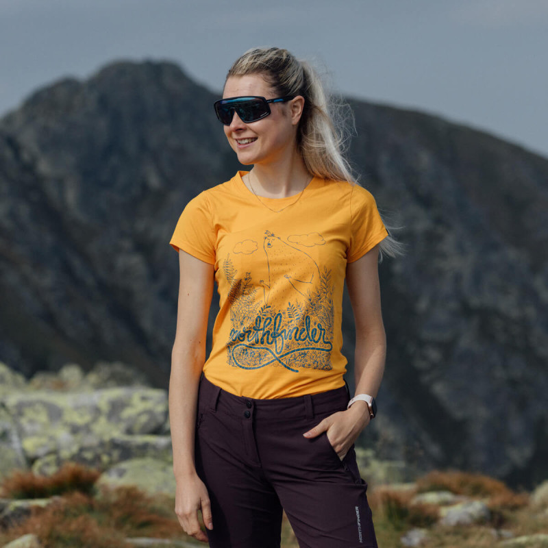 Dámske turistické priedušné tričko MABLE – Obrázok 3